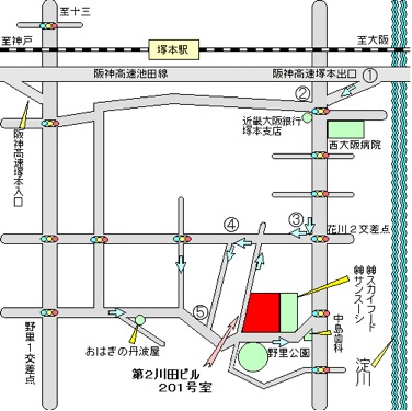 大明気功　関西出張所　地図